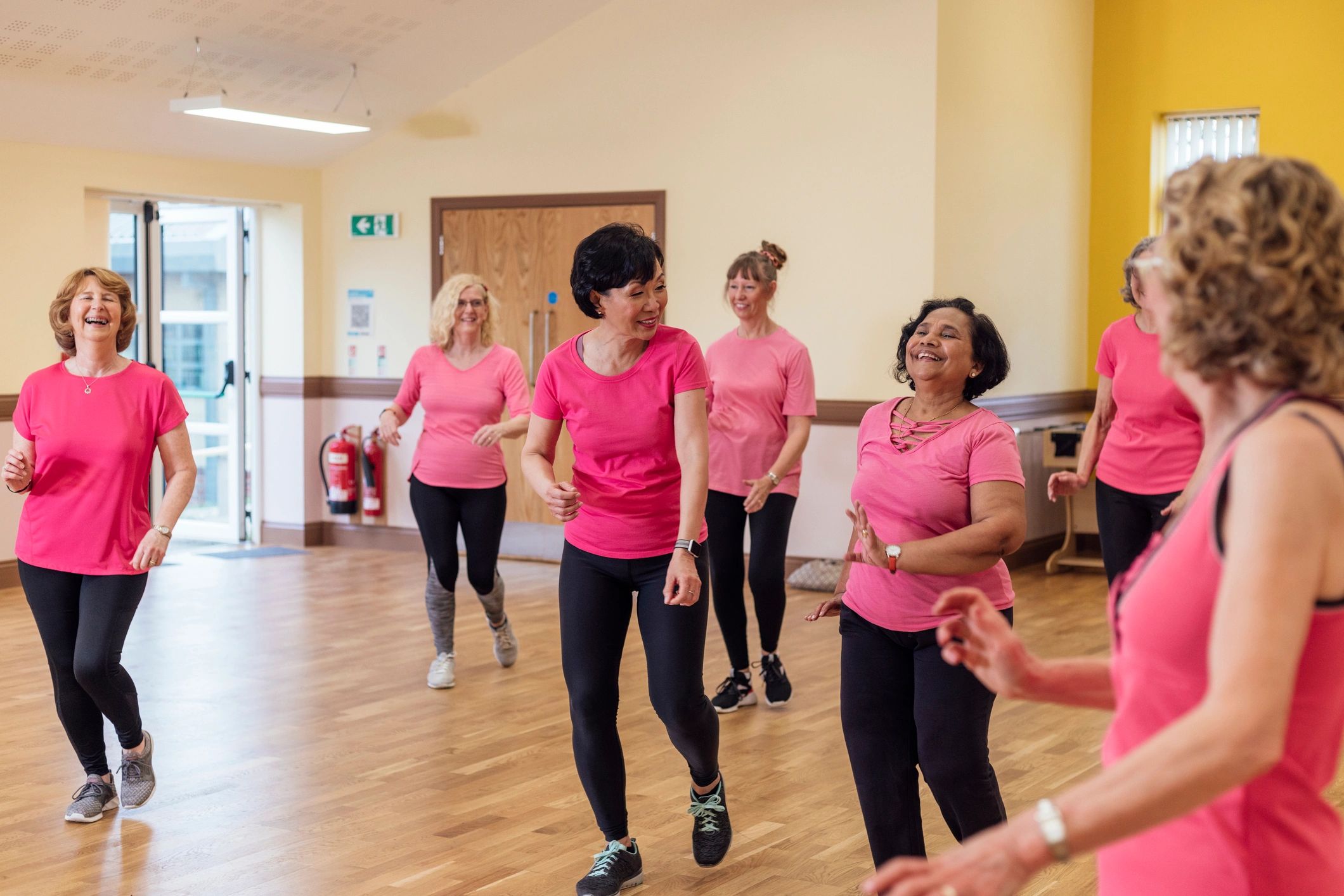 Group enjoying a lively Zumba session